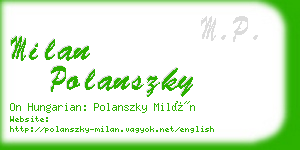 milan polanszky business card